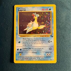 Holographic Lapras Pokémon Card